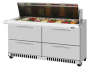 Turbo Air PST-60-24-D4-FB-N Mega Top Sandwich / Salad Prep Table