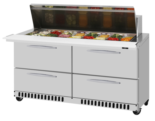 Turbo Air PST-60-24-D4-FB-N Mega Top Sandwich / Salad Prep Table