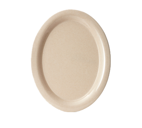 G.E.T. BAM-1135 BambooMel 13-1/2" Oval Melamine Platter | Case of 12