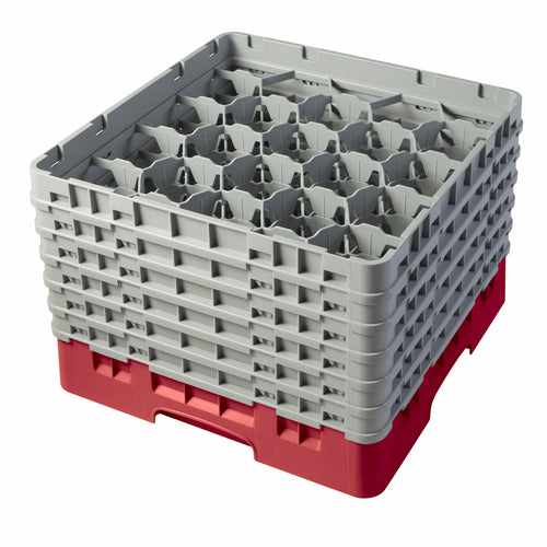 Cambro Camrack 20 Compartment Glass Rack w/ 6 Extenders | Model No. 20S1114