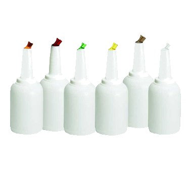 Tablecraft 8128A 1 Gallon PourMaster Pour Bottles | Pack of 6
