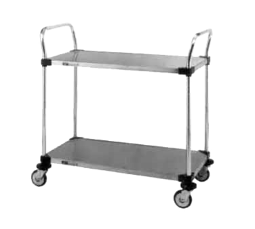 Metro MW106 2 Solid Shelves Utility Cart | 375 lb. Capacity