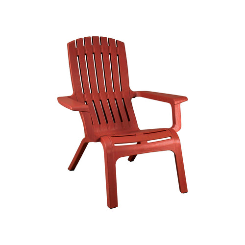 Grosfillex US444748 Westport Stackable Adirondack Chair | Barn Red