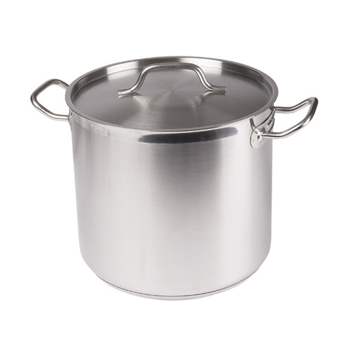 Winco SST-16 16 qt. Stainless Steel Stock Pot