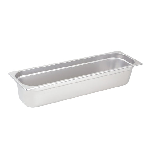 Winco SPJL-4HL Half Size Stainless Steel Steam Table Pan | 4" Deep