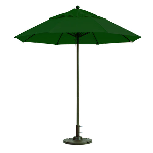 Grosfillex 98382031 Forest Green 7.5 ft Windmaster Umbrella