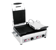 Eurodib USA SFE02365-240 Cast Iron Sandwich Panini Grill Grooved