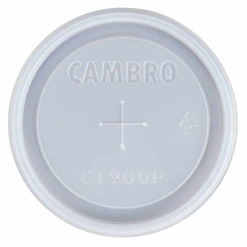 Cambro CL900P190 Disposable Lid w/ Straw Hole | 1000 Pack