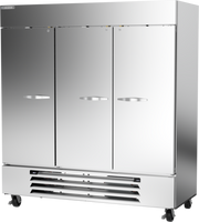 Beverage Air HBRF72HC-1-B 3 Solid Door Dual Temp Refrigerator Freezer | 64.47 Cu. Ft.