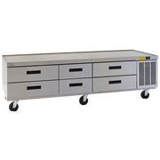 Delfield F2987CP 87" 6-Drawer Low-Profile Chef Base Refrigerator | 10-Pan Capacity