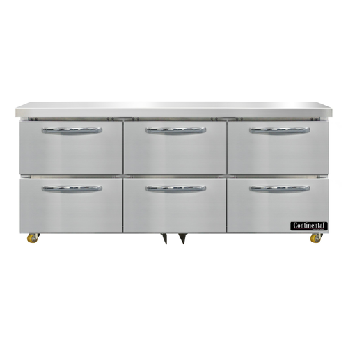 Continental Refrigerator D72N-U-D Refrigerator, Undercounter, Reach-In