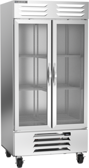Beverage Air RB35HC-1G 39.5" 2 Glass Door Reach In Refrigerator | 35.08 Cu. Ft.