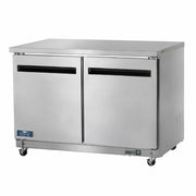 Arctic Air AUC48F 48" 2- Solid Door Undercounter Freezer | 12 cu. ft.