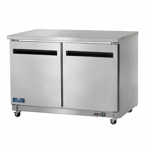 Arctic Air AUC48F 48" 2- Solid Door Undercounter Freezer | 12 cu. ft.