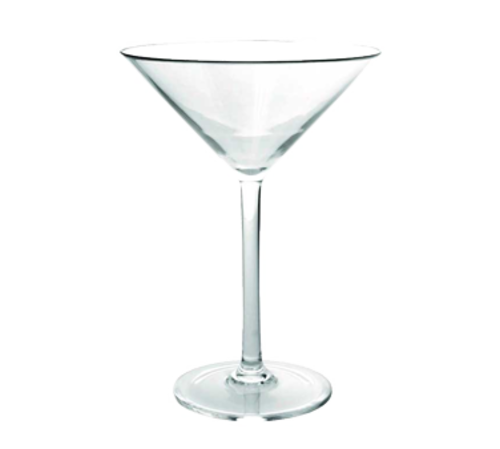 Thunder Group 8 oz. Clear Polycarbonate Martini Glass | Model No. PLTHST008C