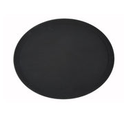 Winco TRH-2722K 27" Oval Serving Tray | Black