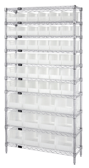 Quantum WR10-230240CL Shelving Unit, Wire