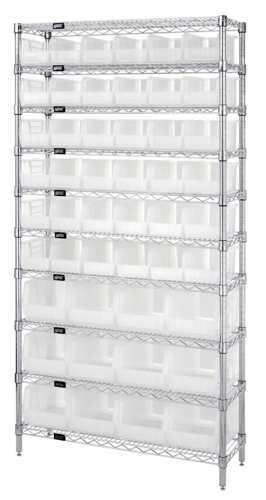 Quantum WR10-230240CL Shelving Unit, Wire