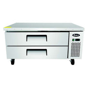 Atosa MGF8451GR 52" 2-Drawer Refrigerated Chef Base | 8.4 Cu. Ft.