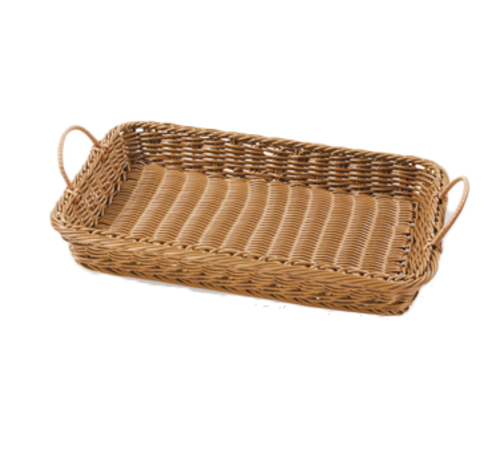 G.E.T. WB-1524 18 x 12-1/4" Rectangle 2-Handle Polyweave Basket