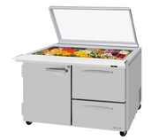 Turbo Air PST-48-18-D2R(L)-N-GL Mega Top Sandwich / Salad Prep Table
