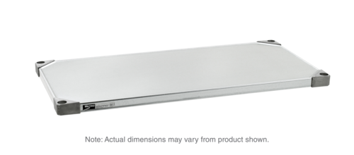 Metro 1848FG 18 Gauge Flat Galvanized Solid Shelf | 18"(D) x 48"(W)