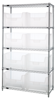 Quantum WR5-700CL Shelving Unit, Wire