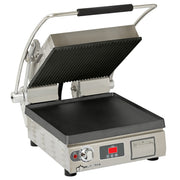 Star Pro-Max 2.0 PST14ITGT 14.5" Cast Iron Panini Grill | Smooth & Grooved Plates