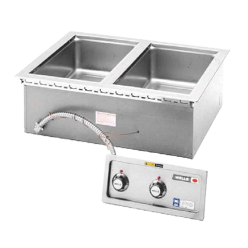 Wells MOD-200TDM 2-Pan Drop-In Hot Food Well | 1240/1650  Watts
