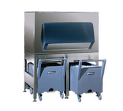Follett ITS1700SG-90 90" Ice Storage Bin w/ (3) 240 Lbs. SmartCARTs | 1716 Lbs. Capacity