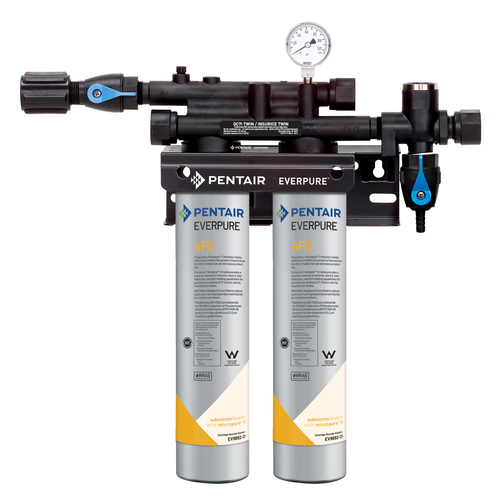 Everpure QC7I TWIN 4FC Water Filtration System for Fountain / Beverage Machine