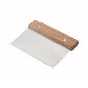 Winco DSC-3 Wood Dough Scraper | 6" x 3" Blade
