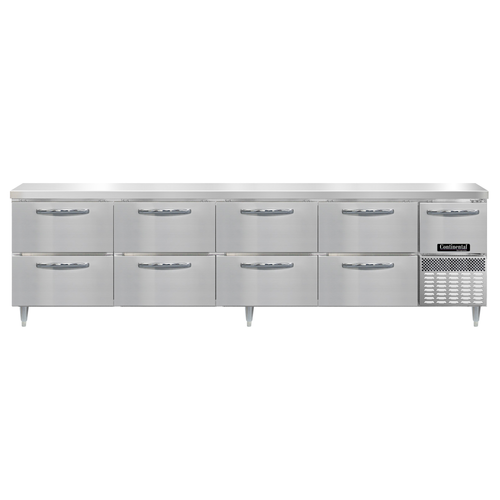 Continental Refrigerator DRA118NSS-D Refrigerated Counter, Work Top