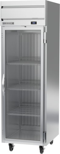Beverage Air HRPS1HC-1G 26" 1 Glass Door Top Mount Reach In Refrigerator | 22.28 Cu. Ft.
