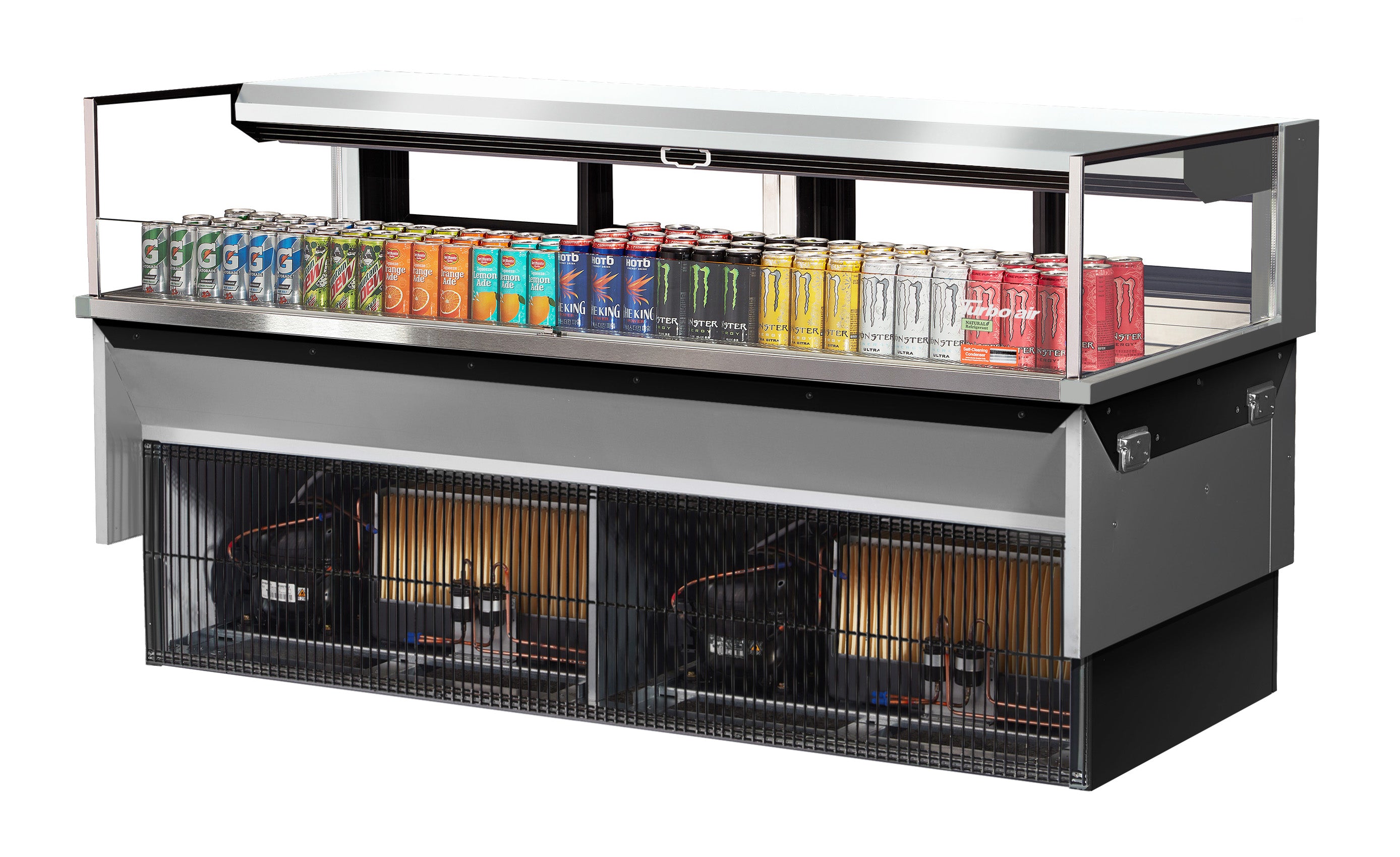 Turbo Air TOM-72L-UFD-W(B)-1SI-N Refrigerated Display Case