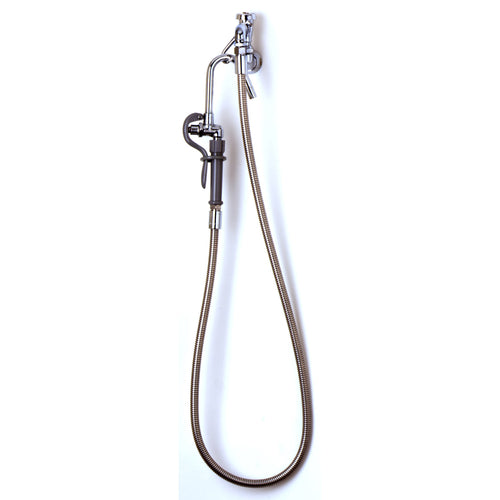 T&S Brass B-0600 Wall Mount Pot & Kettle Filler Faucet w/ 68" Flexible Stainless Steel Hose