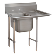 Advance Tabco T9-1-24-18R-X 43" 1 Compartment Sink w/ 18" Right Drainboard