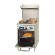 Comstock-Castle F318-12 24" Gas 2-Burner & Griddle Range w/ Space Saver Oven | 93,000 BTU