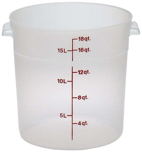 Cambro RFS18PP190 18 qt. Round Storage Container