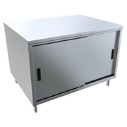 BK Resources CST-3648S Work Table, Cabinet Base Sliding Doors
