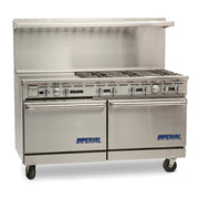 Imperial Range IR-6-G24-CC 60" 6 Burner Gas Range w/ 24" Griddle & 2 Convection Ovens | 292,000 BTU