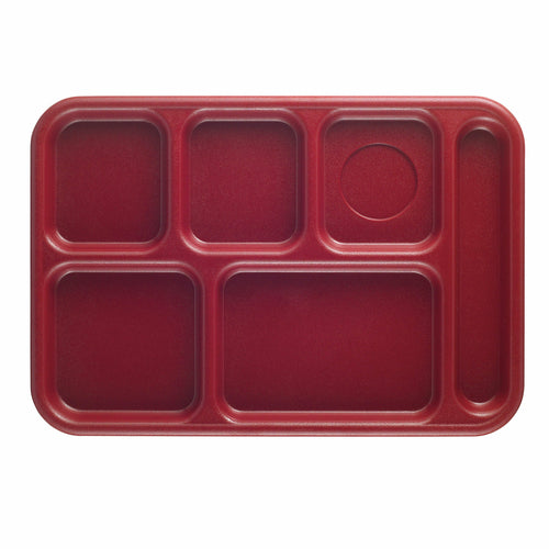 Cambro BCT1014 6 Compartment Budget School Tray | 10" x 14-1/2"