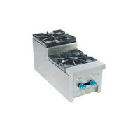 Comstock-Castle SUFHP12 12" 2-Burner Countertop Gas Step-Up Hot Plate | 48,000 BTU