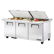True Mfg. TSSU-72-30M-B-DS-ST-HC Mega Top Sandwich / Salad Prep Table