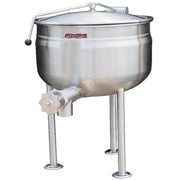 Crown Steam DL-40F Direct Steam Full Jacket Stationary Steam Kettle | 40 Gal. Capacity