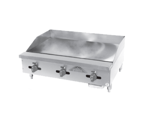 Comstock-Castle Diner Series 3836MG 36" Manual Countertop Gas Griddle | 90,000 BTU