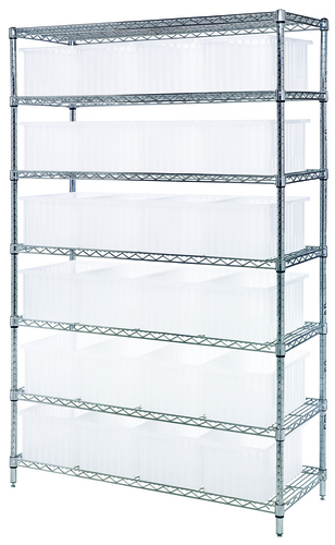 Quantum WR7-92080CL Shelving Unit, Wire