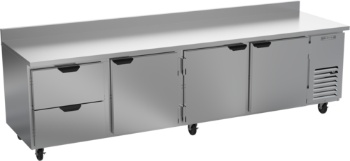 Beverage Air WTRD119AHC-2 119" 2 Drawer 3 Door Worktop Refrigerator | 40.12 Cu. Ft.