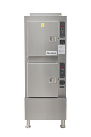 Cleveland Steamcraft Ultra 24CGA10 24" 2 Compartment Pressureless Gas Convection Steamer | 125,000 BTU