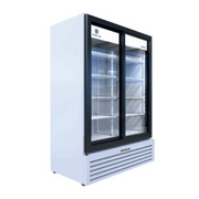 Beverage Air MT53-1-SDW 54.25" 2 Sliding Glass Door White Merchandiser Refrigerator | 41.66 Cu. Ft.